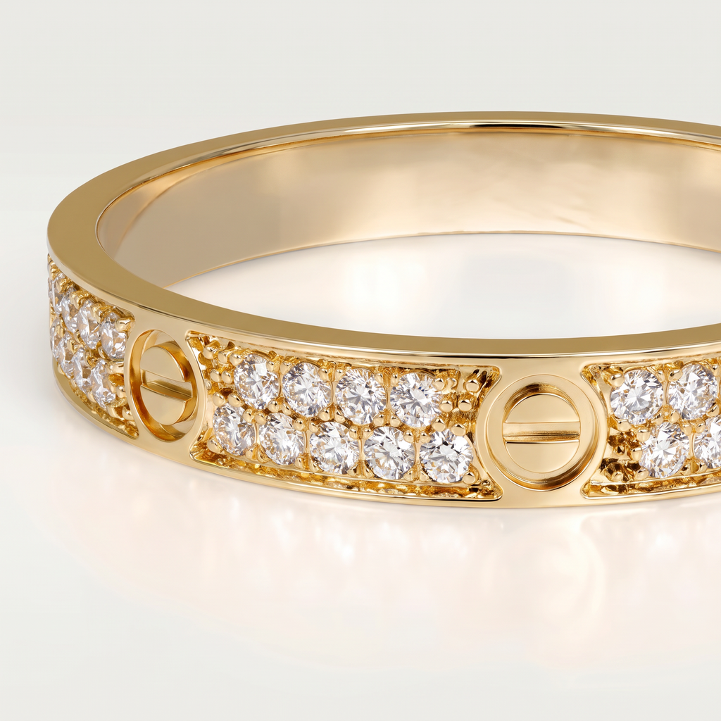 Love Pavé Slim Ring