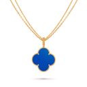 Magic Alhambra Agate Clover 1 Motif Necklace