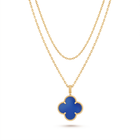 Magic Alhambra Agate Clover 1 Motif Necklace