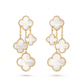 Magic Alhambra Pearl Clover 4 Motifs Earrings