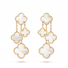 Magic Alhambra Pearl Clover 4 Motifs Earrings