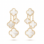 Magic Alhambra Pearl Clover 4 Motifs Earrings