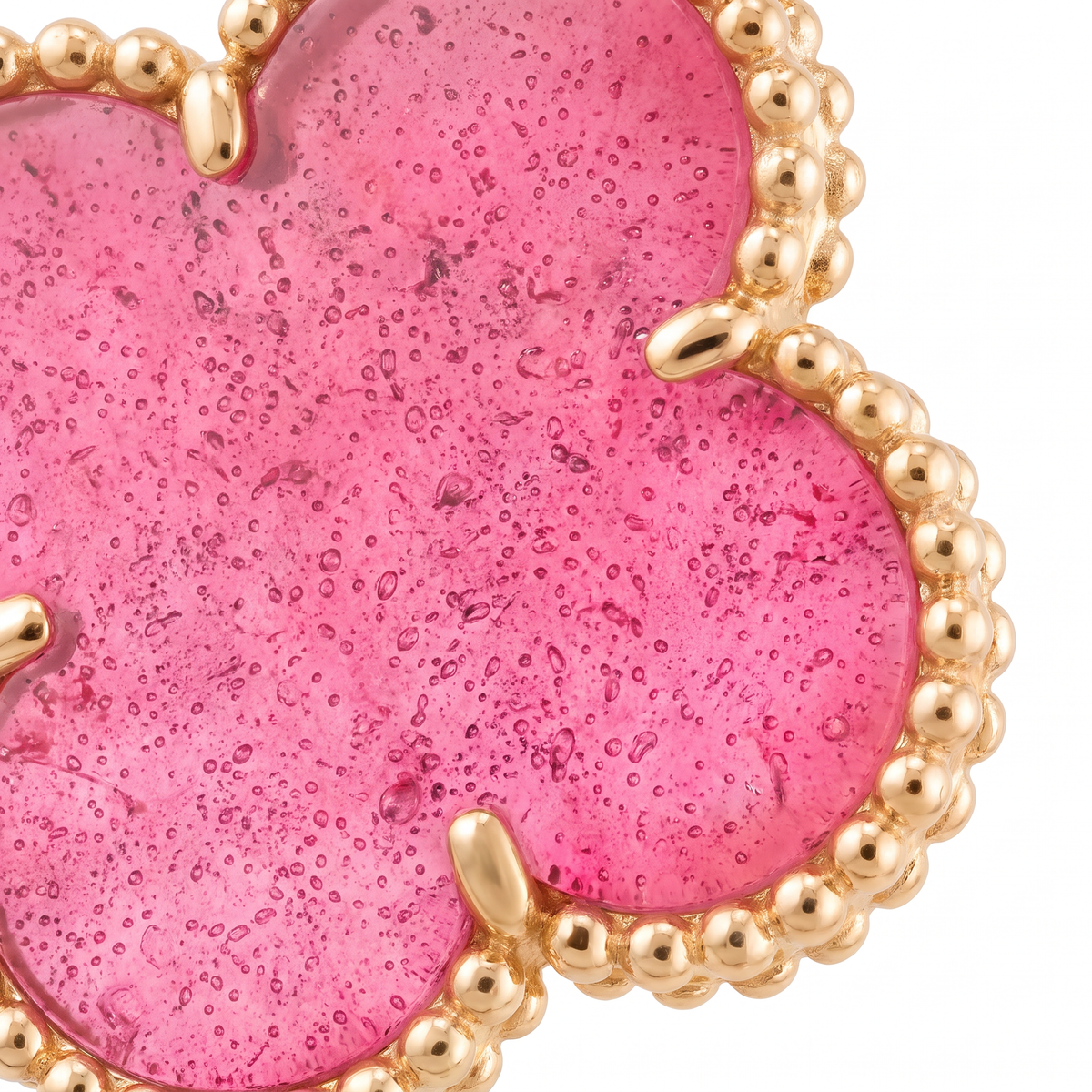 Magic Lucky Pink Enamel Motifs Drop Earrings
