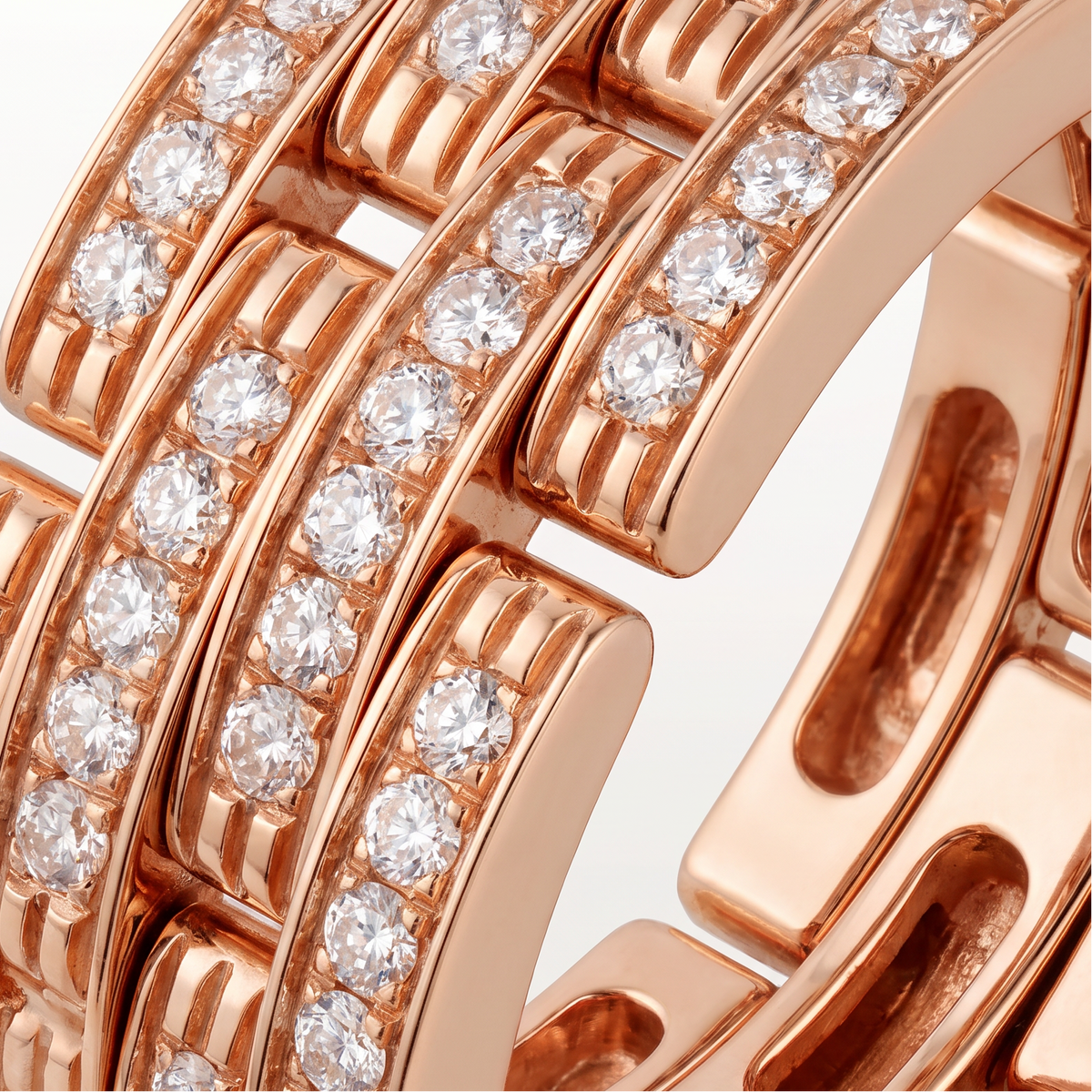Maillon Five Row Full-Paved Ring