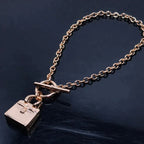 Mini Birkin Chaine Bracelet Gold Silver Lock Design High Quality