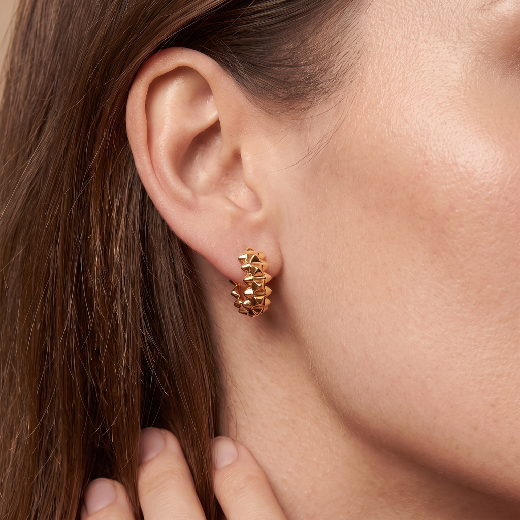 Mini Clash De Hoop Earrings