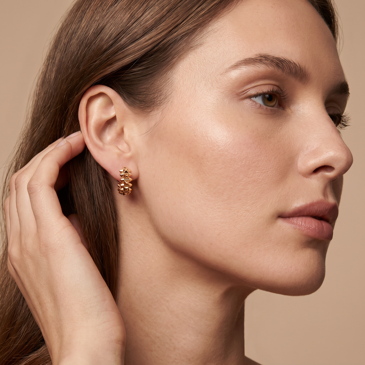 Mini Clash De Hoop Earrings