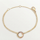 Mini Trinity Double-Chain Bracelet