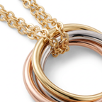 Mini Trinity Double-Chain Necklace