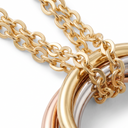 Mini Trinity Double-Chain Necklace