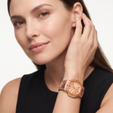 Nautilus 7118 Rose Dial Gemstone Paved Automatic Watch