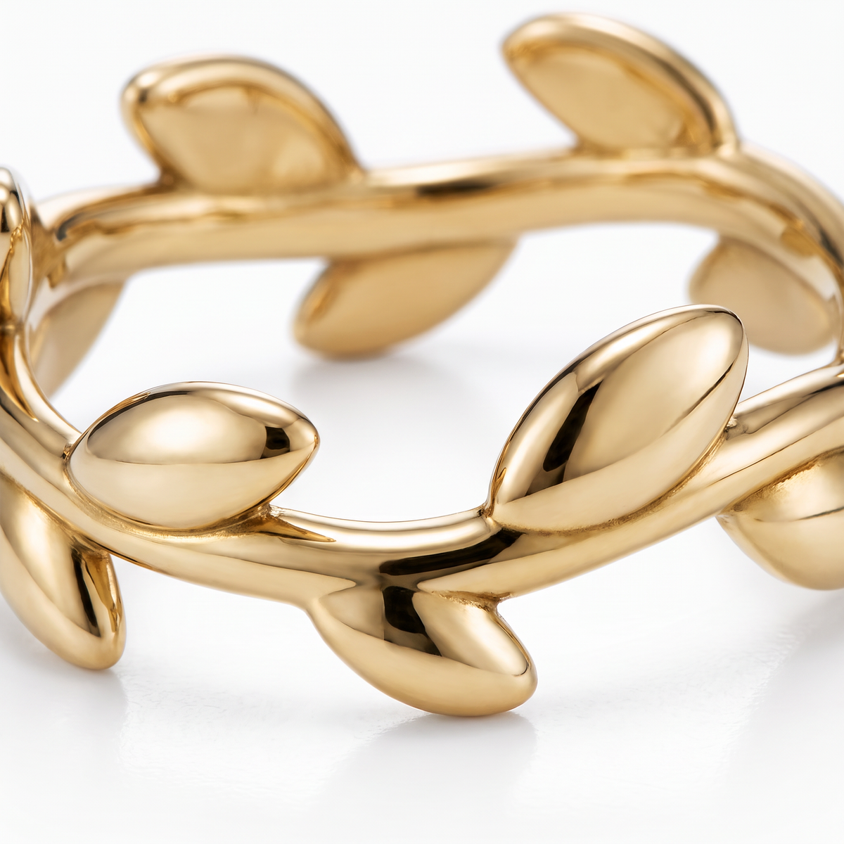 Olive Leaf Band Ring