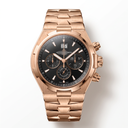 Overseas 49150 Black Dial Pink Gold Automatic Men's Watch