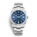 Oyster Perpetual 124200 Blue Dial Smooth Bezel Automatic Watch