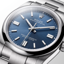 Oyster Perpetual 124200 Blue Dial Smooth Bezel Automatic Watch
