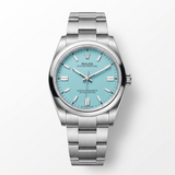Oyster Perpetual 124300   Clean Mint Dial And Smooth Bezel Automatic Watch