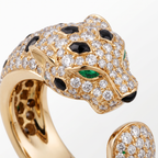 Panthère De Full Pavé Ring