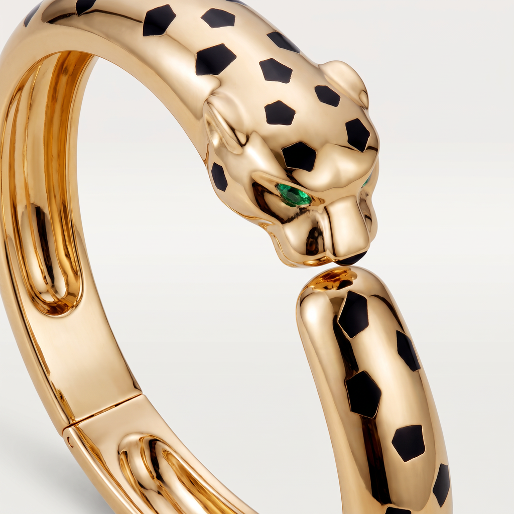 Panthère Head Medium Cuff Bracelet