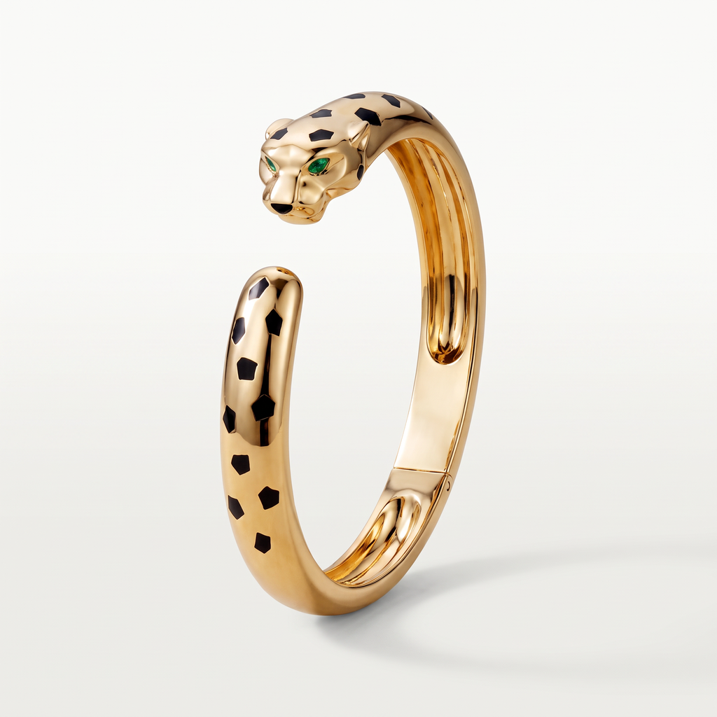 Panthère Head Medium Cuff Bracelet