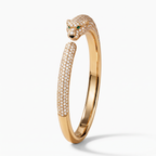 Panthère Head Pavé Cuff Bracelet