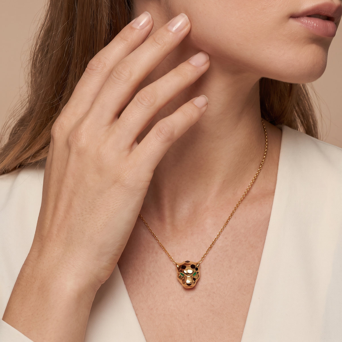 Panthère Head De Pendant Necklace