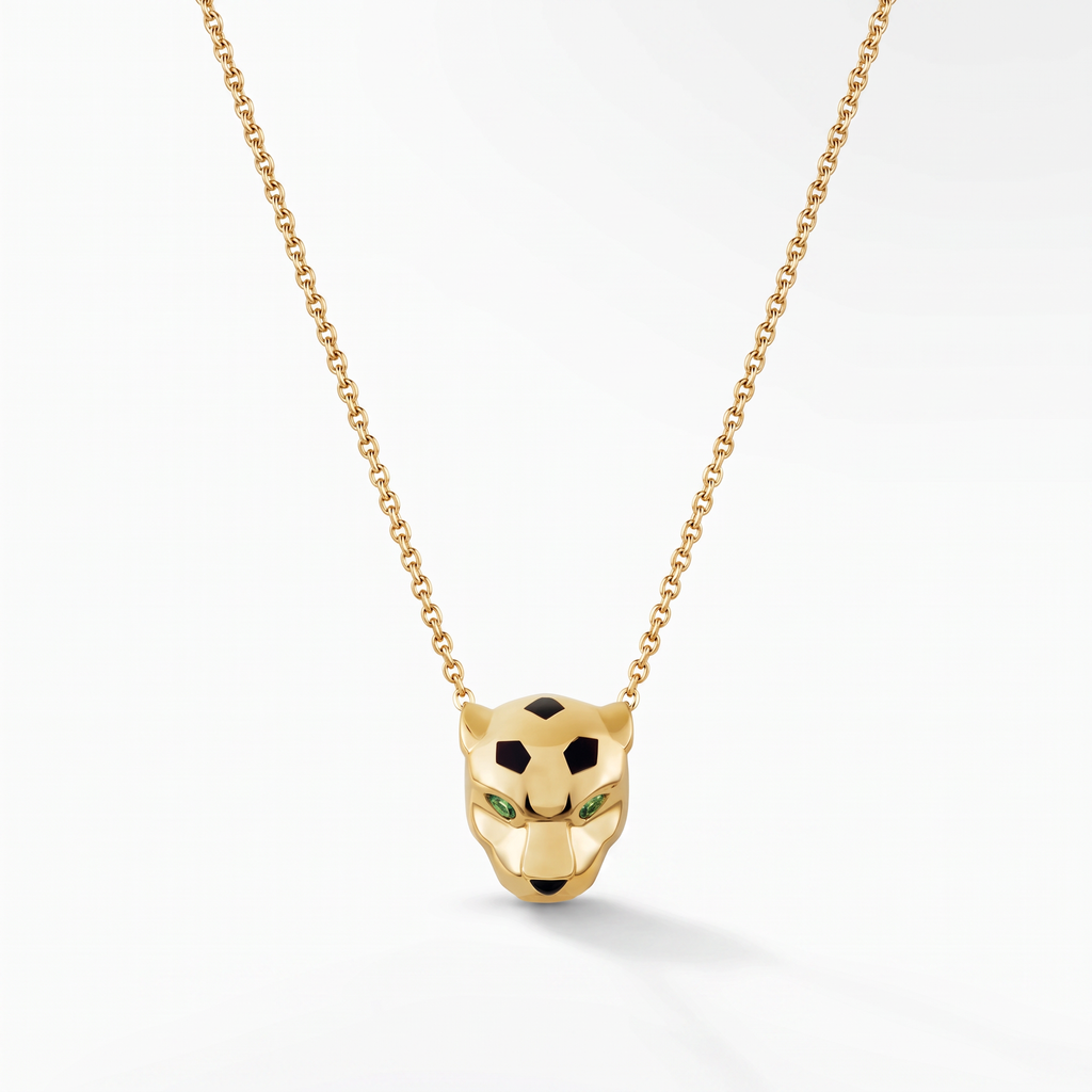 Panthère Head De Pendant Necklace
