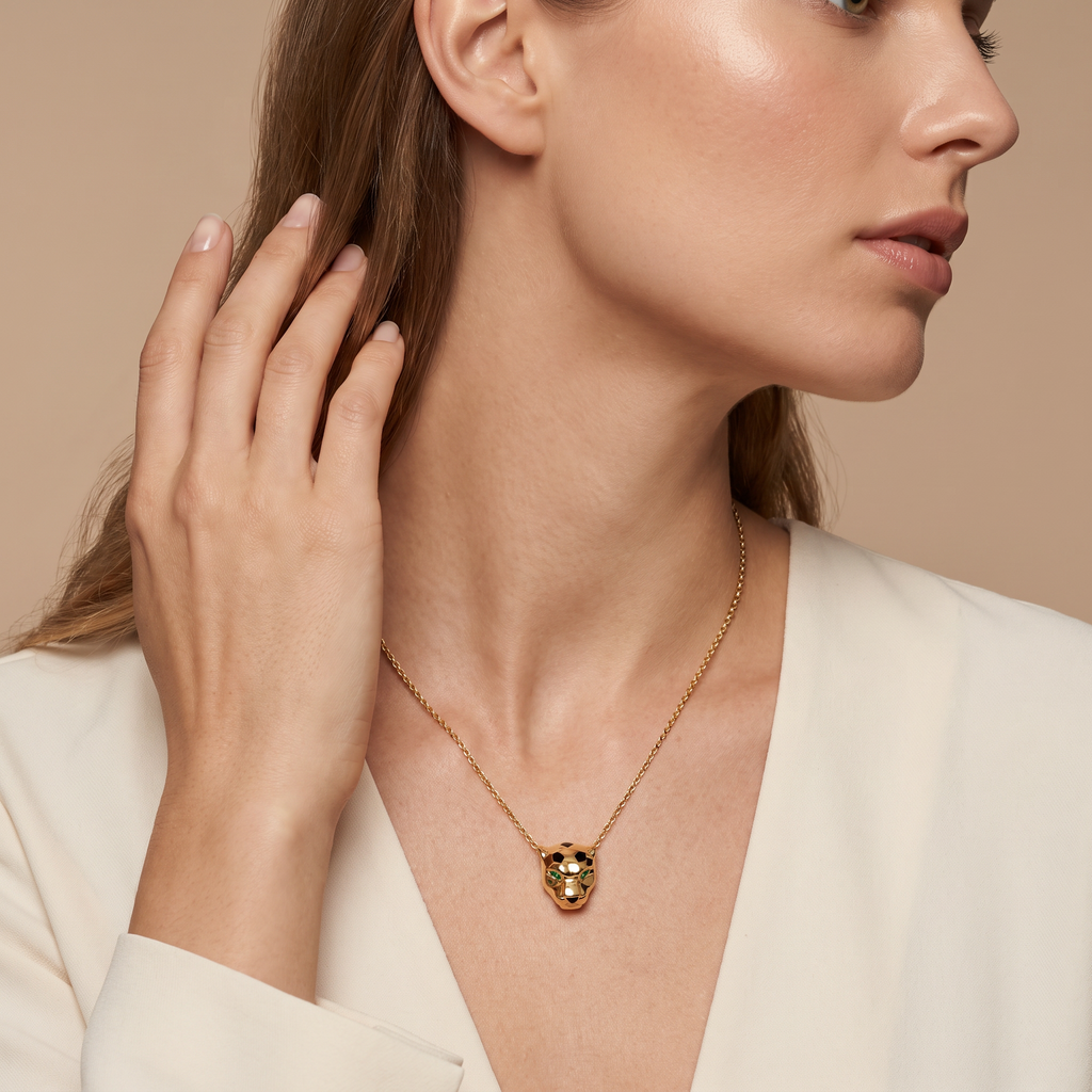 Panthère Head De Pendant Necklace