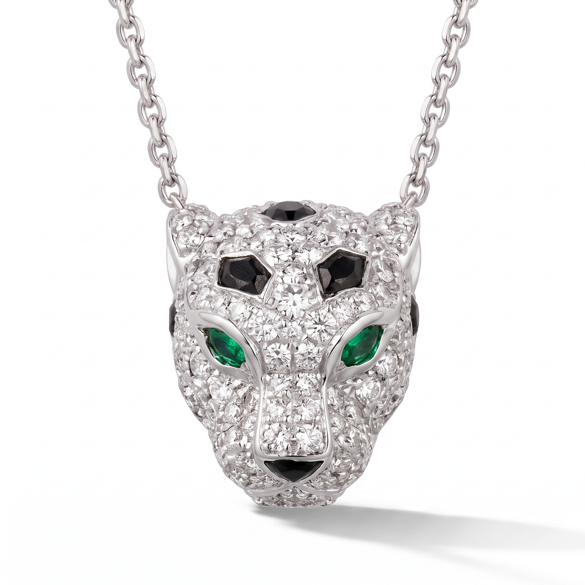 Panthère Paved Head De Pendant Necklace