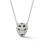Panthère Paved Head De Pendant Necklace