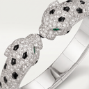 Panthère Two Heads Paved Medium Cuff