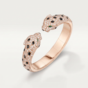 Panthère Two Heads Paved Medium Cuff