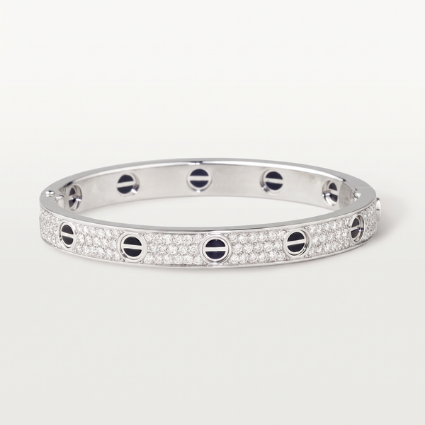Pavé Ceramic Love Bracelet