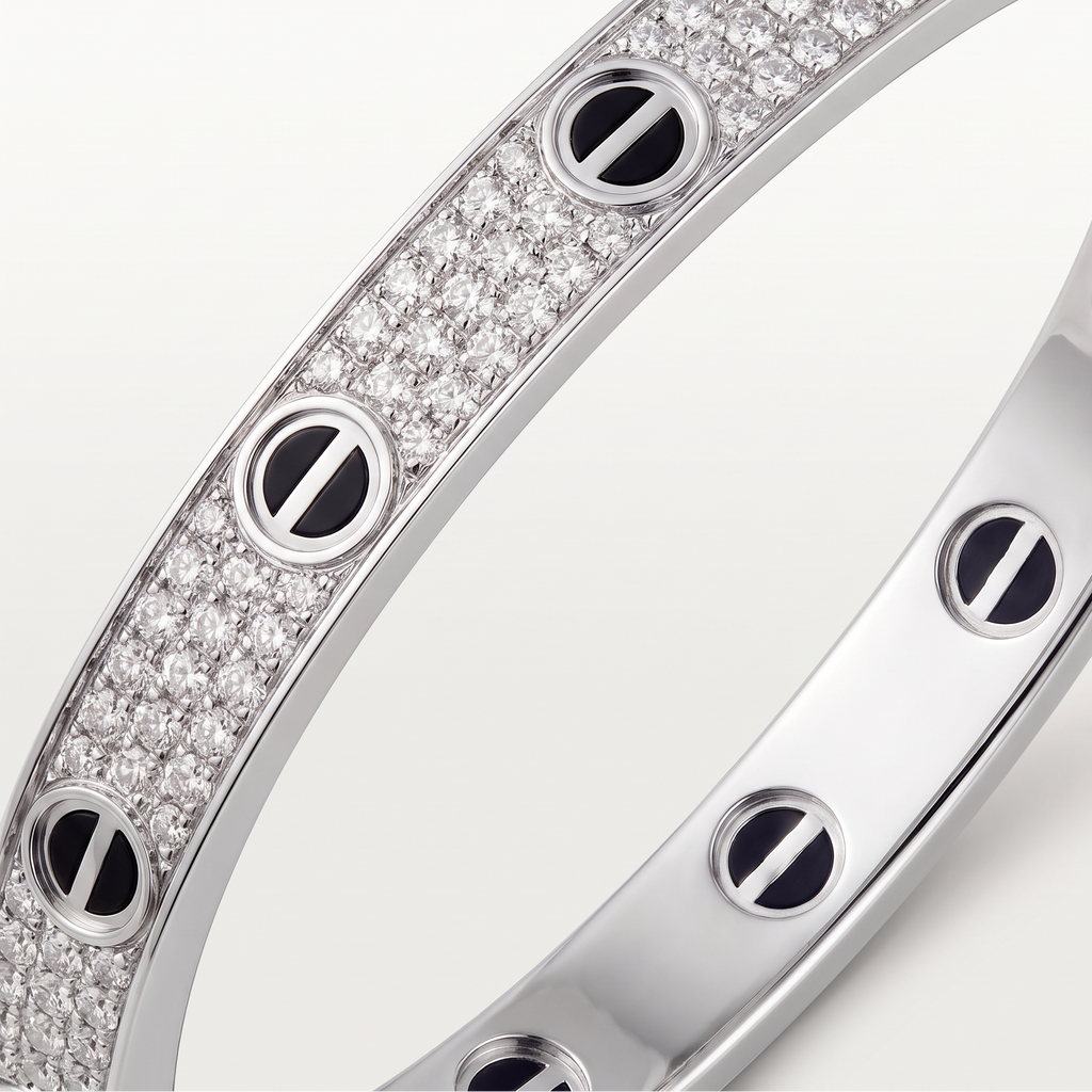 Pavé Ceramic Love Bracelet