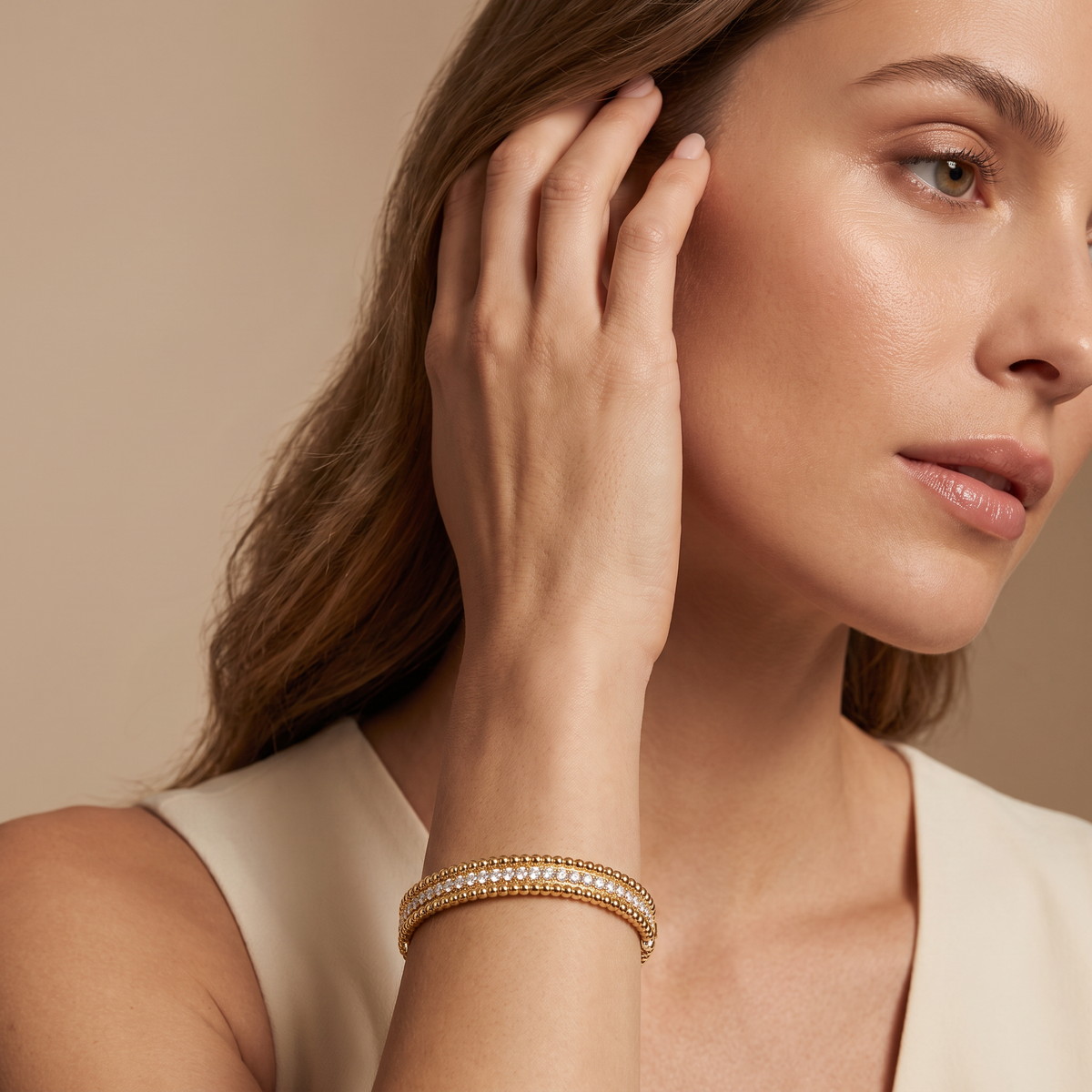 Perlée 3 Beaded Rows Bracelet