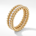 Perlée Beaded and Diamonds Ring