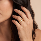 Perlée Beaded and Diamonds Ring