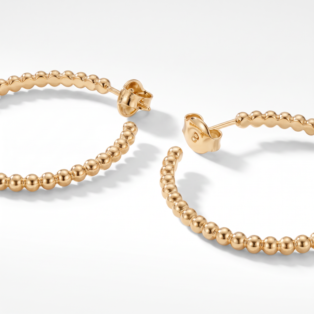 Perlée Beads Hoop Earrings