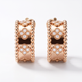Perlée Clovers Hoop Earrings