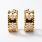 Perlée Clovers Hoop Earrings