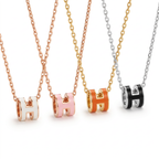 Pop H Enamel Color Necklace