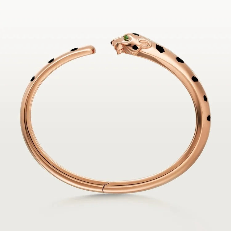 Pink Gold Bracelet of the Panther Queen – Leopard, medium model