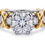 Schlumberger Solitaire Sixteen Stone Ring