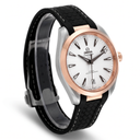 Seamaster 150M White Dial Rose Tone Bezel Automatic Men's Watch