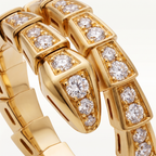 Serpenti Coiled Full-pavé Ring