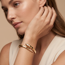 Serpenti Coiled Half-pavé Viper Bracelet