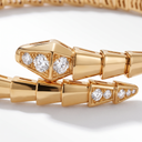 Serpenti Coiled Half-pavé Viper Bracelet