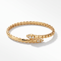 Serpenti Coiled Half-pavé Viper Bracelet