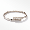 Serpenti Coiled Half-pavé Viper Bracelet