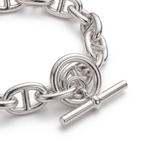 Silver Chaine Lock Bracelet