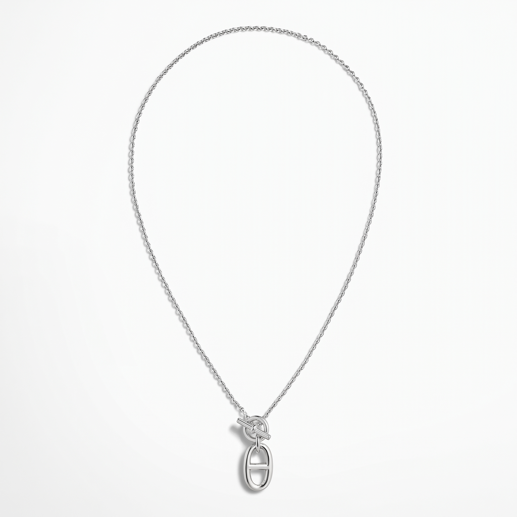 Small H Chaine Pendant Necklace